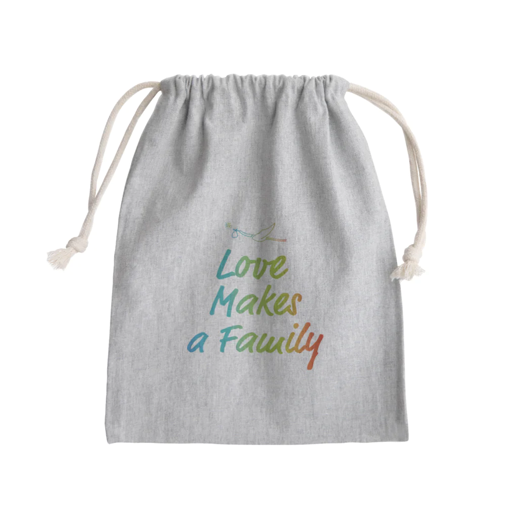 あおいらくだグッズのLive makes a family  Mini Drawstring Bag