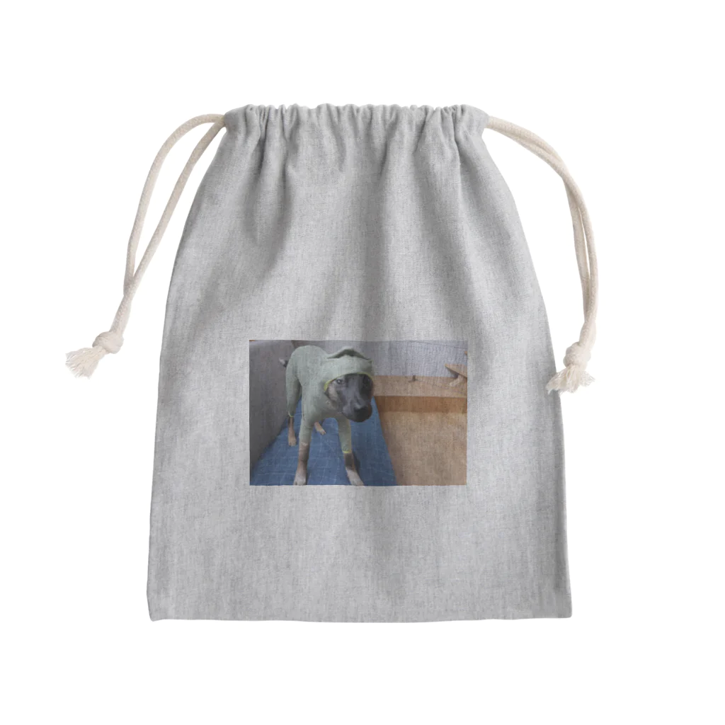 保護犬トラの日常のモジモジくん Mini Drawstring Bag