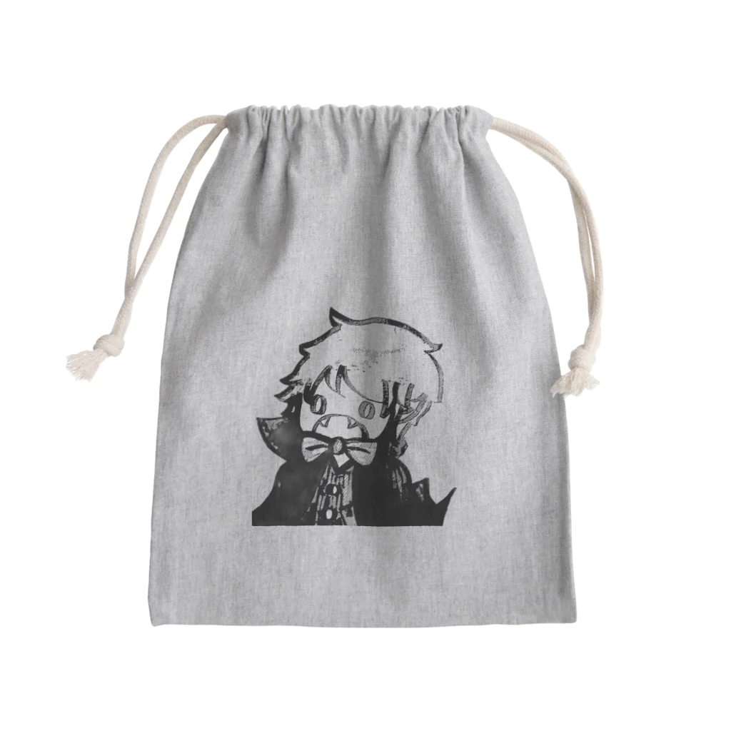 あおいとまり木のどらきゅらさん Mini Drawstring Bag