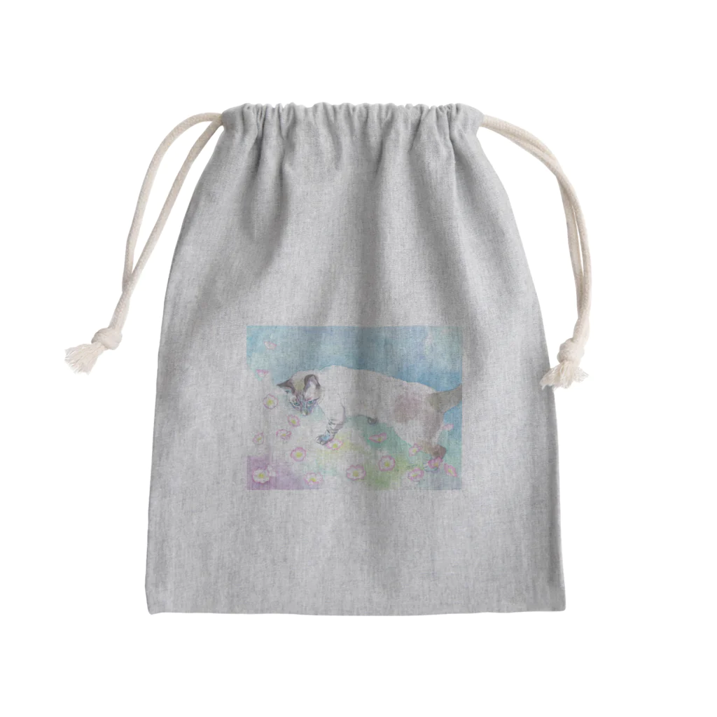 りとるたまの自由な心 Mini Drawstring Bag