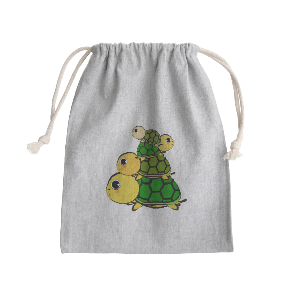 chicodeza by suzuriの亀タワーnew Mini Drawstring Bag