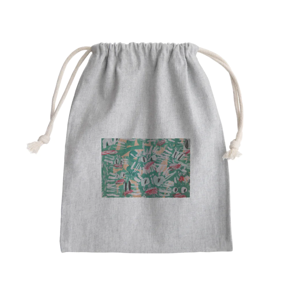 デンデンのサボサボテン Mini Drawstring Bag