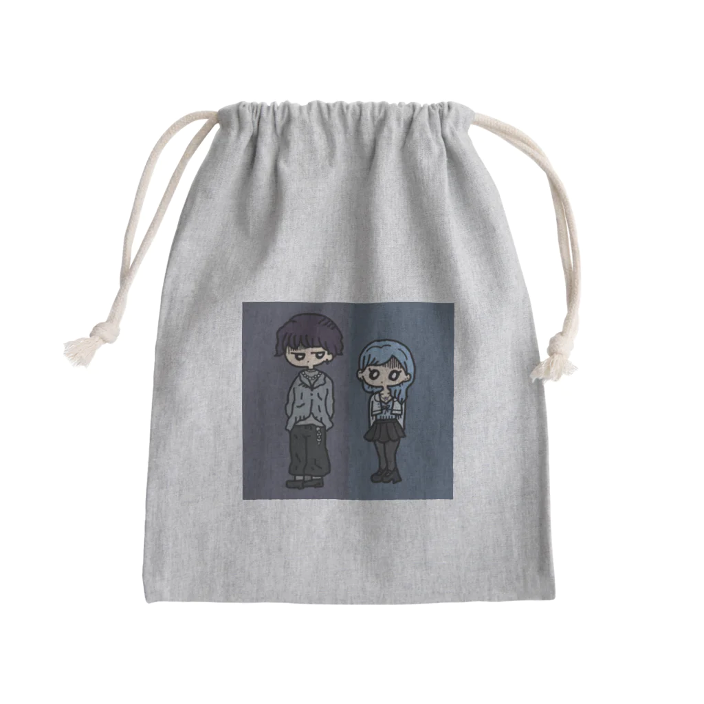 ななはちゃんのイラストのわんつーかずき Mini Drawstring Bag