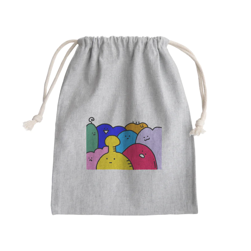 Ham!!のもわもわくん Mini Drawstring Bag