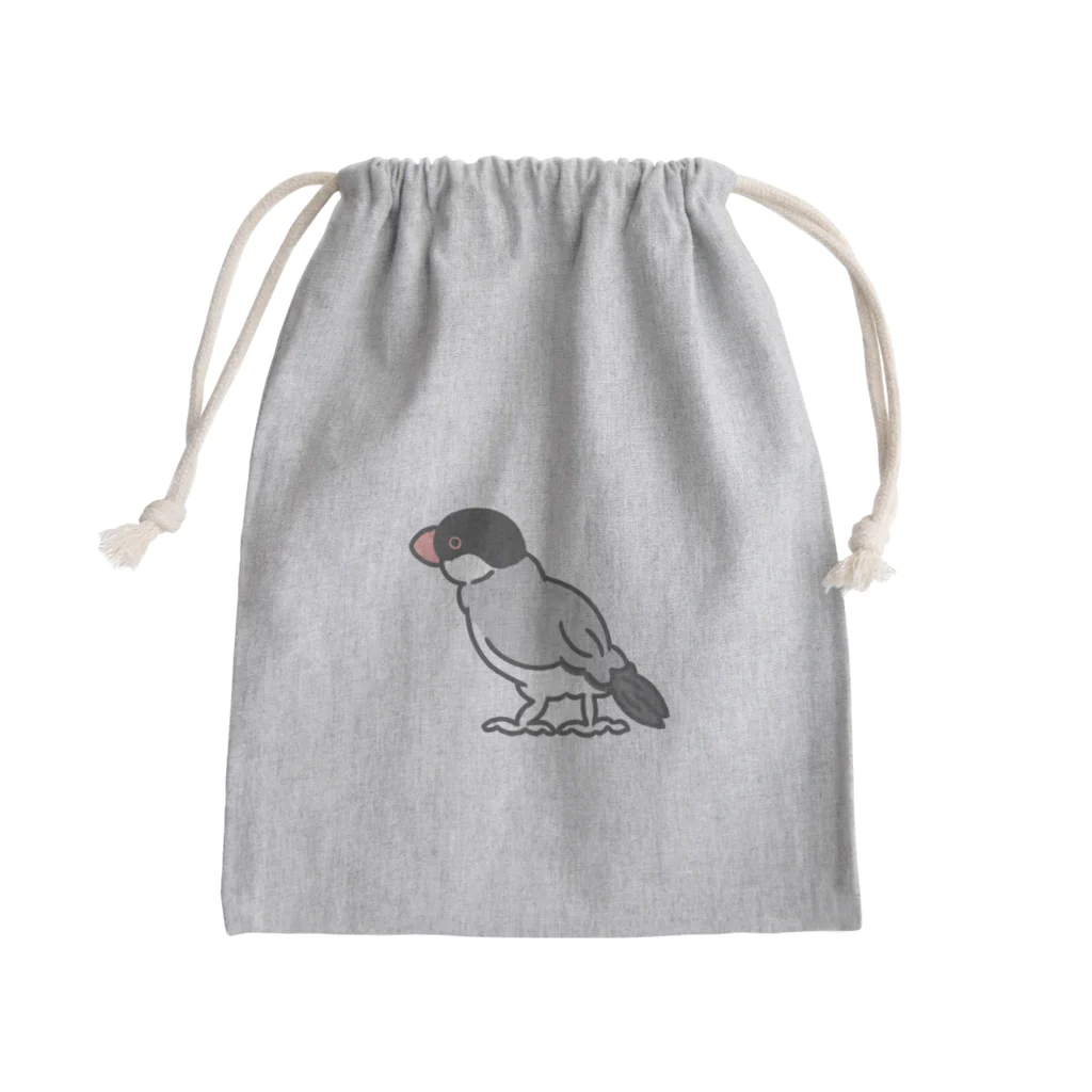 suzuaoの文鳥のすずあおくん Mini Drawstring Bag