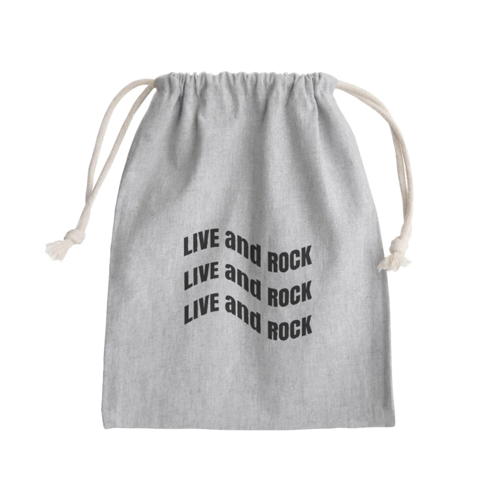 L&RのL&R  LIVE and ROCK Mini Drawstring Bag