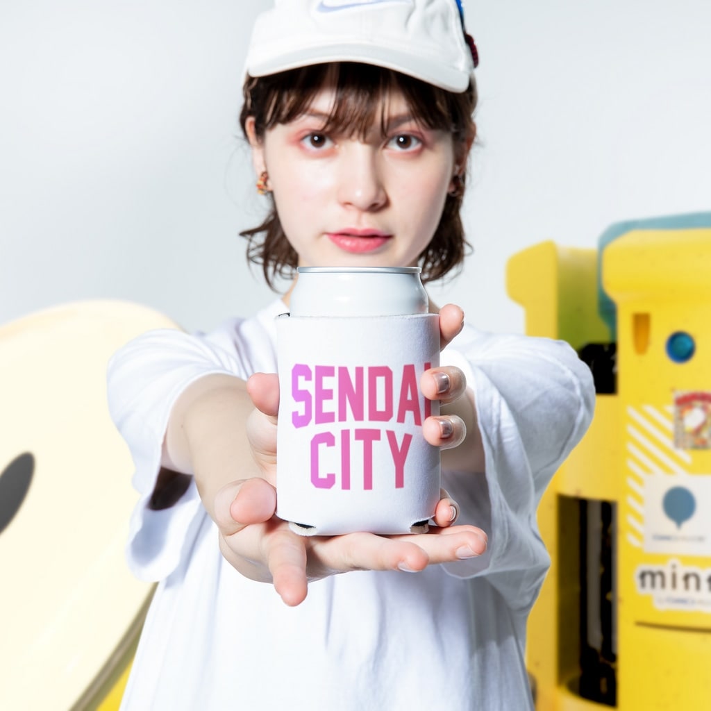 JIMOTO Wear Local Japanの仙台市 SENDAI CITY Koozie:size