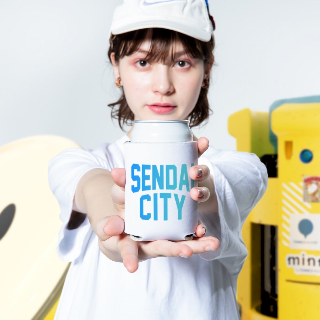 JIMOTO Wear Local Japanの仙台市 SENDAI CITY Koozie:size