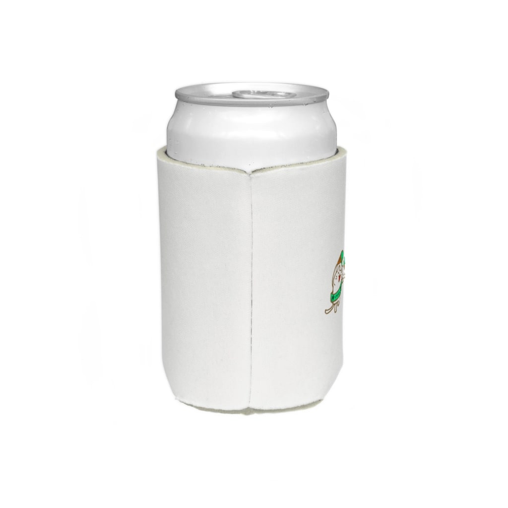Hello Happy Catのチョコミン党の踊り Koozie :left side