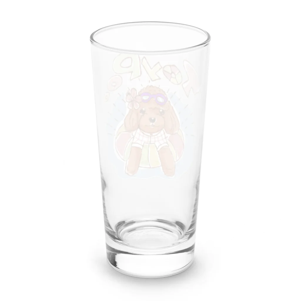 Beautiful-Creatureの浮き輪ぷかぷかトイプー Long Sized Water Glass :back