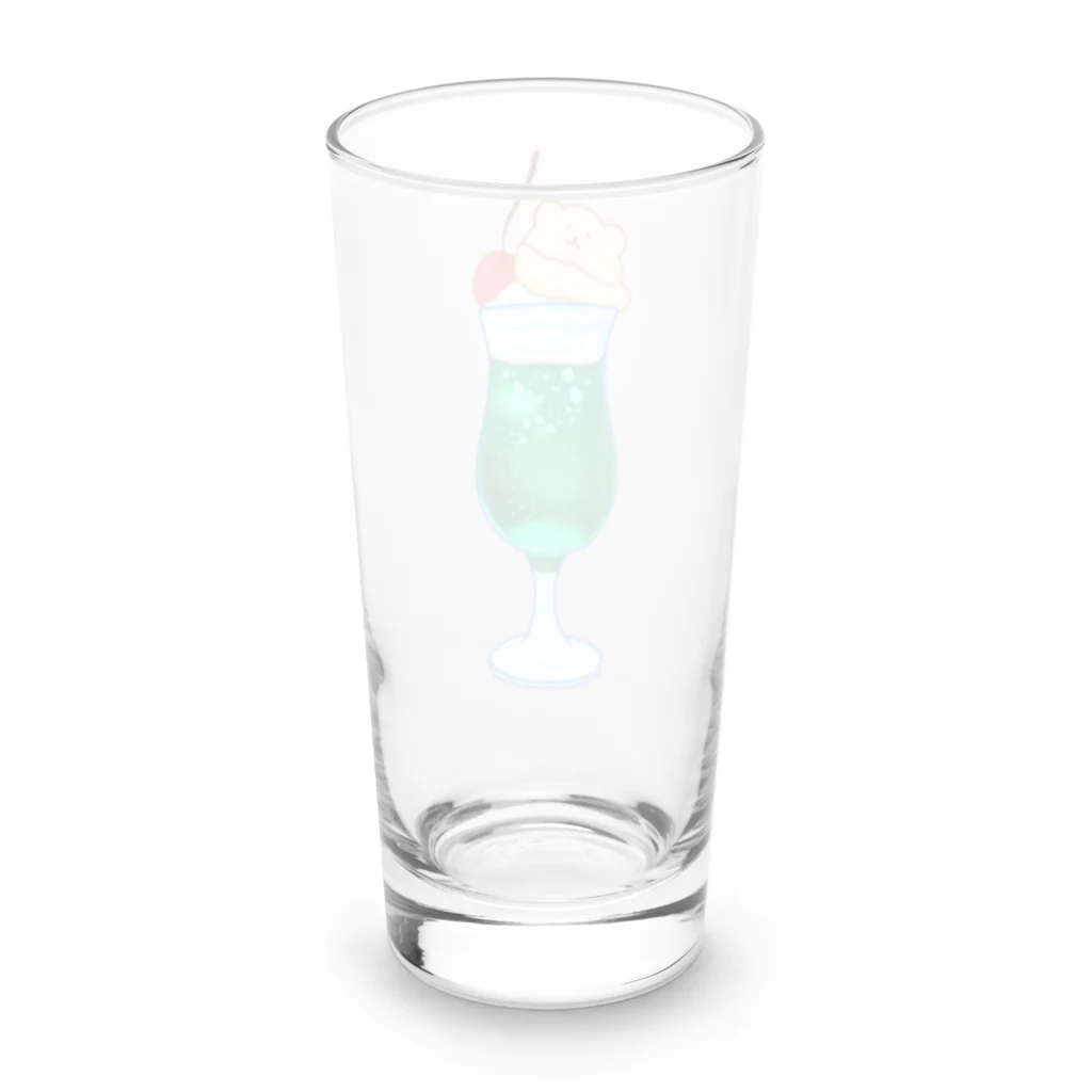 あいのメロンソーダとほほえみくまさん Long Sized Water Glass :back