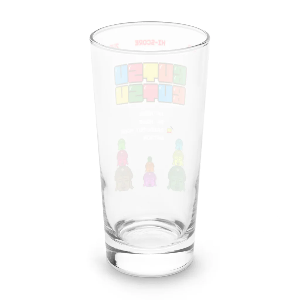 Siderunの館 B2のレトロゲーム風な大仏 Long Sized Water Glass :back