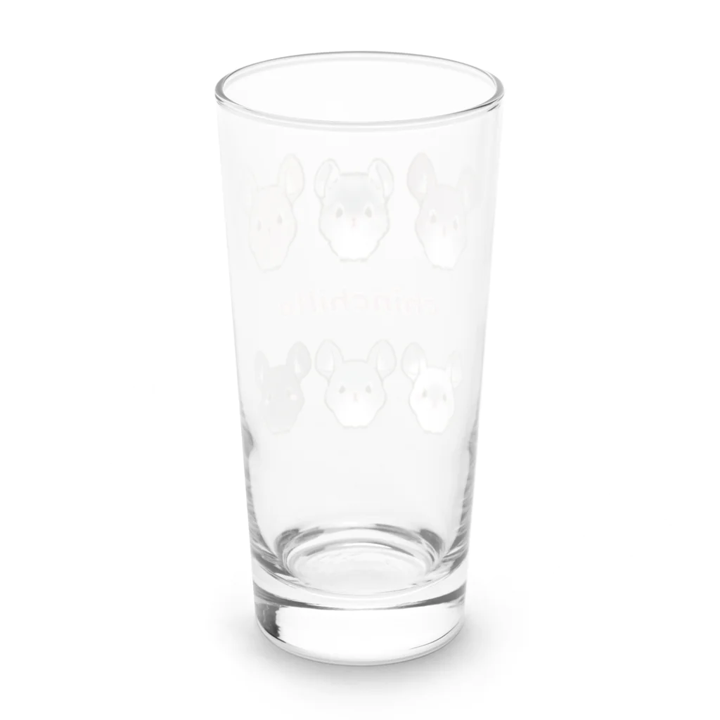 moca's  atelierのポップコーンチンチラ Long Sized Water Glass :back