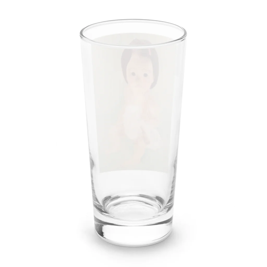 世界のおかんのベイビーちゃん Long Sized Water Glass :back