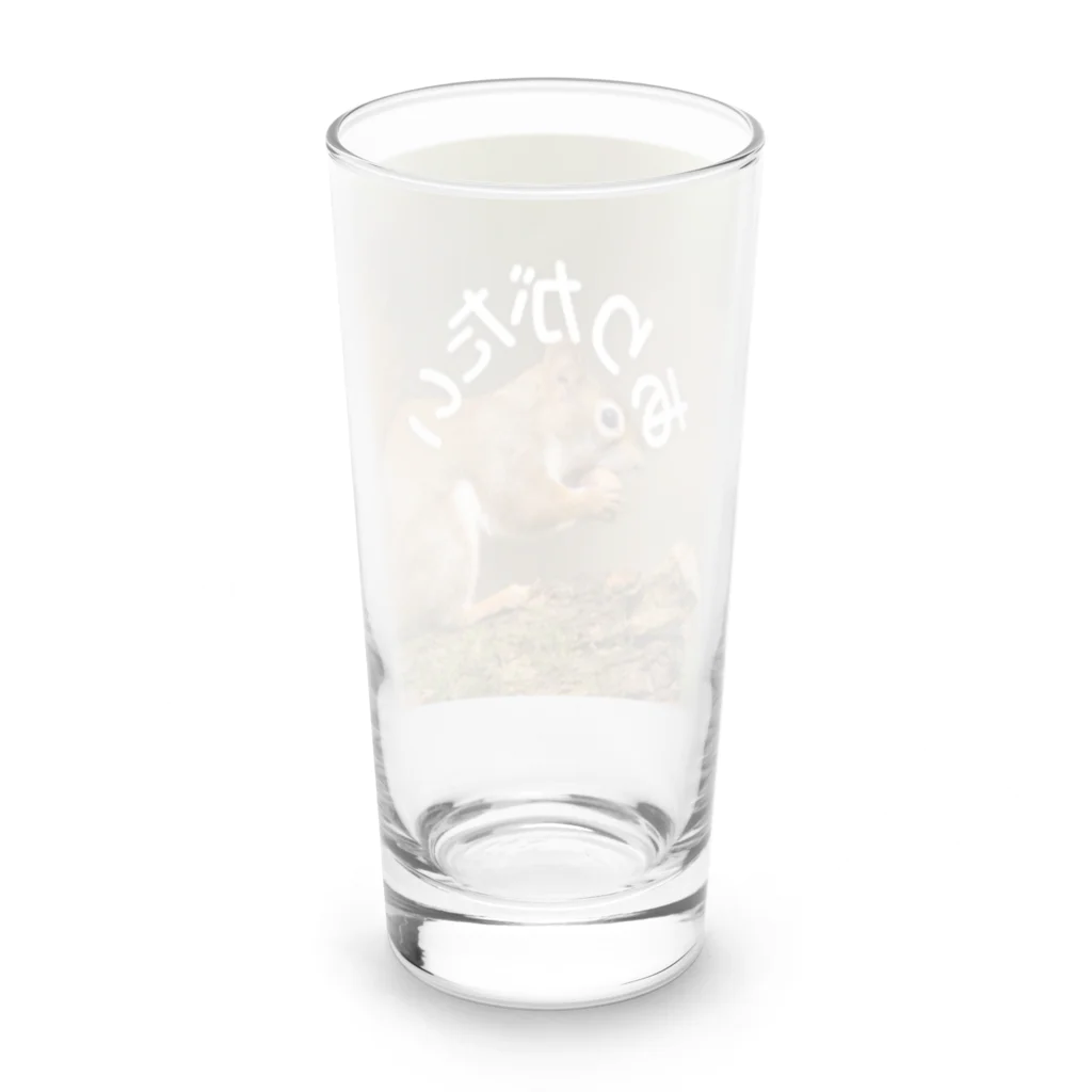 ミラくまのありがたい-りす-正方形 Long Sized Water Glass :back