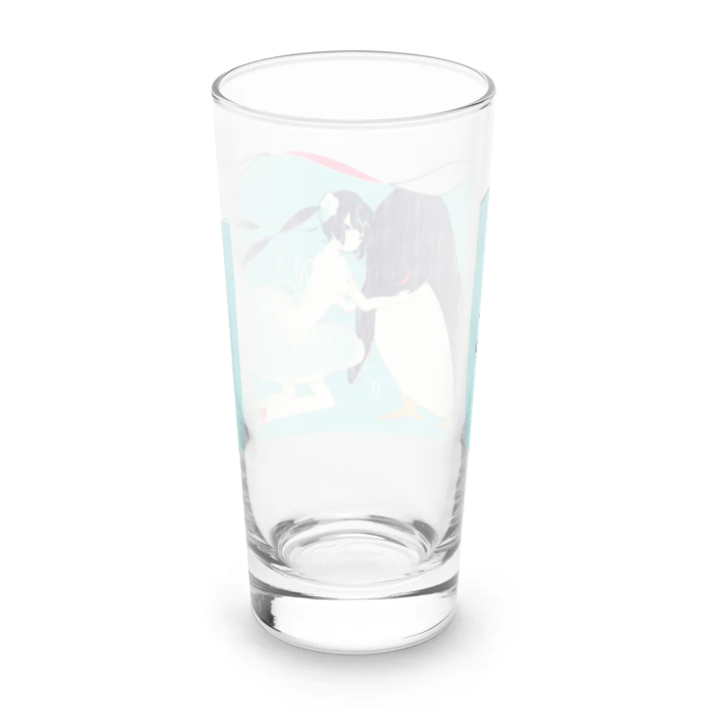 ClowZ ／ 渡瀬しぃののクラゲ少女とペンギン Long Sized Water Glass :back