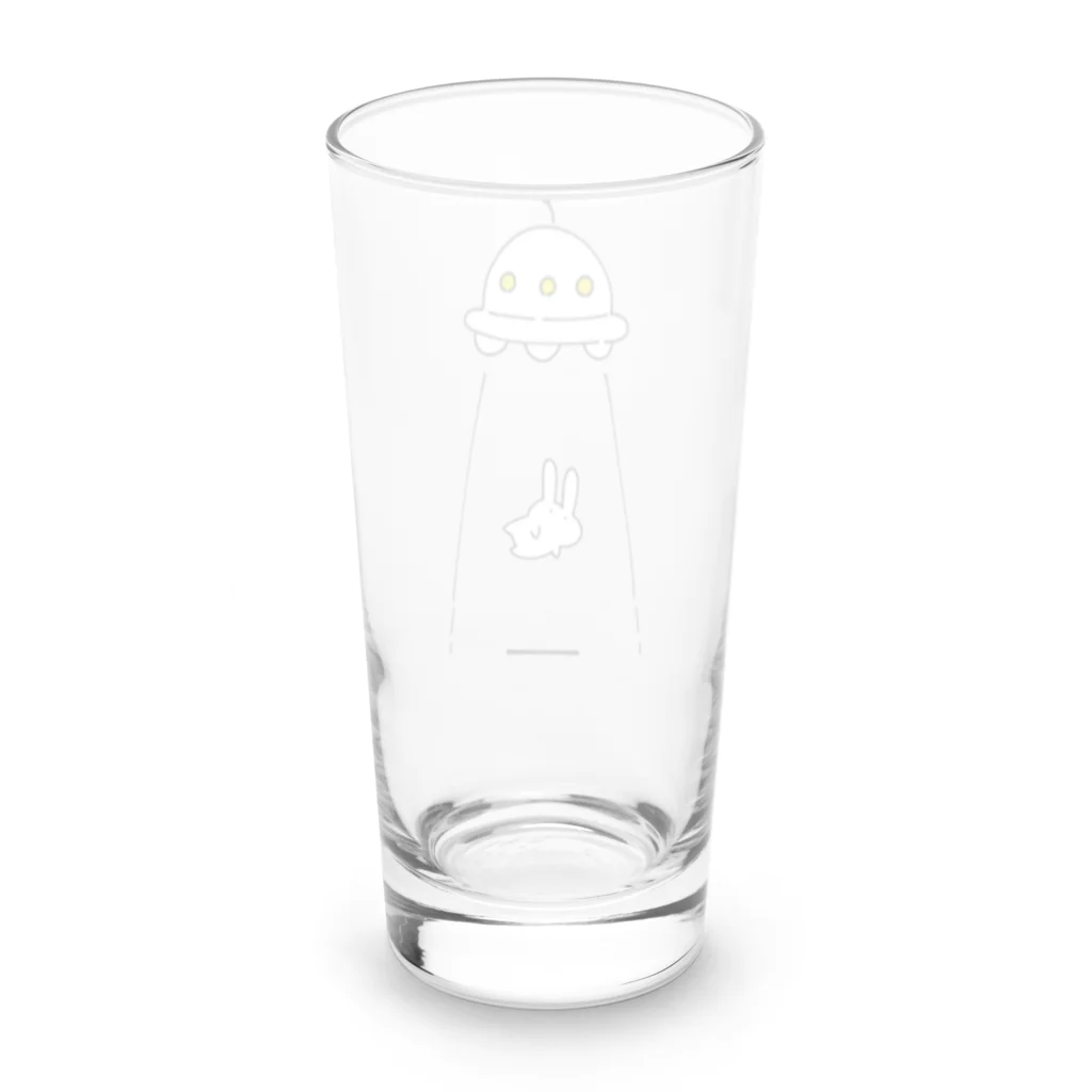 soratoのUFOにつれてかれるうさぎ Long Sized Water Glass :back