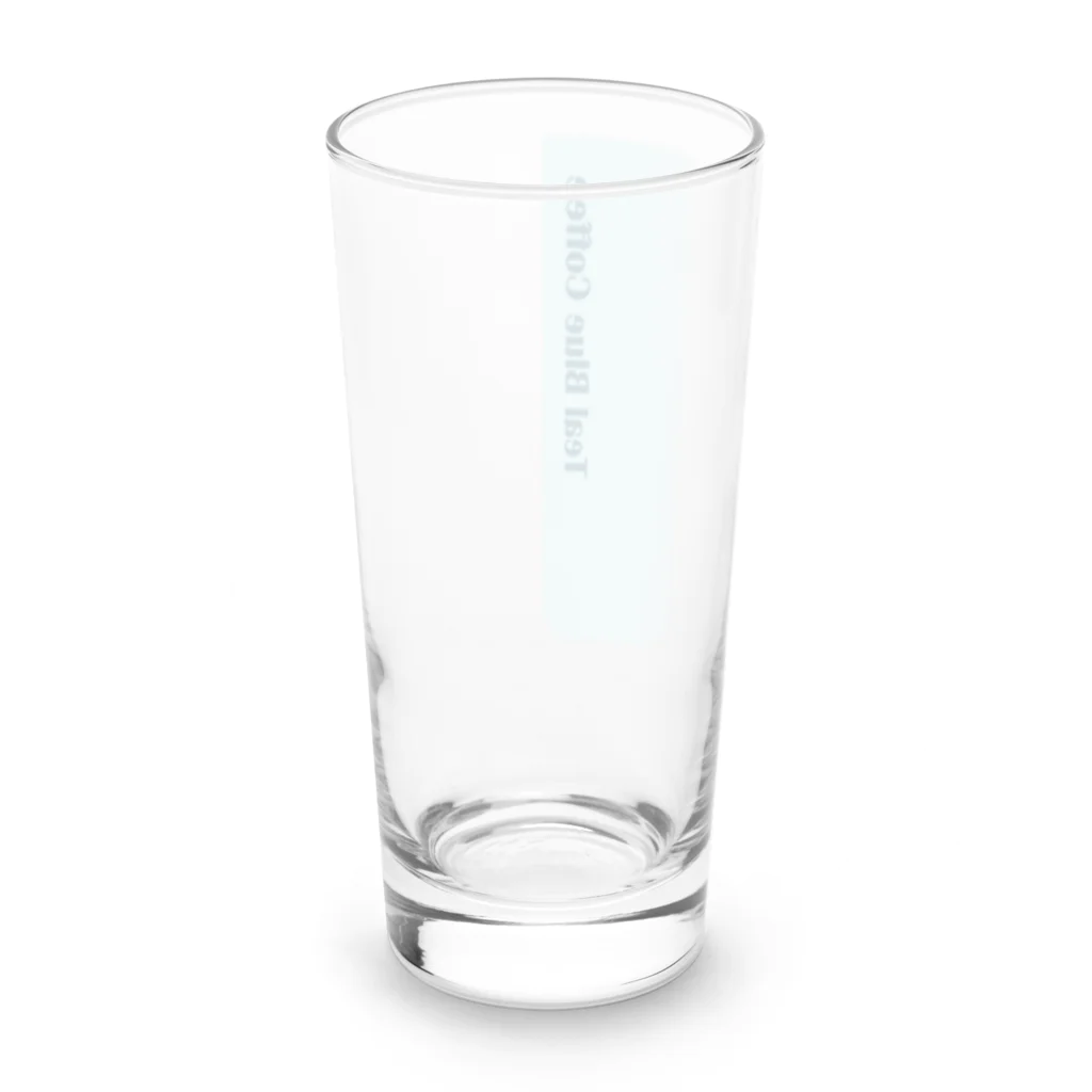 Teal Blue Coffeeのアイスコーヒーをどうぞ Long Sized Water Glass :back