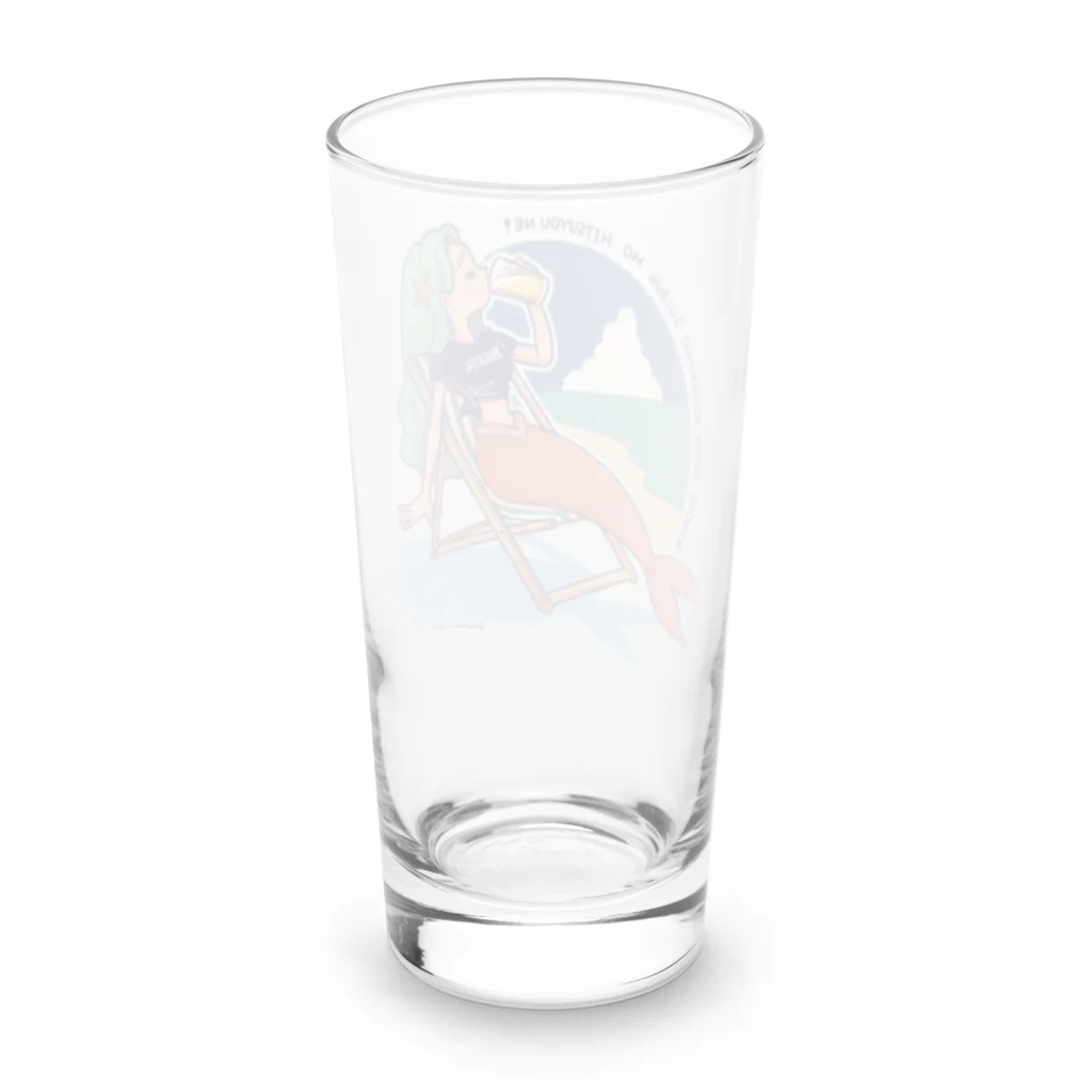 ヨシダナツミのビールマーメイド Long Sized Water Glass :back