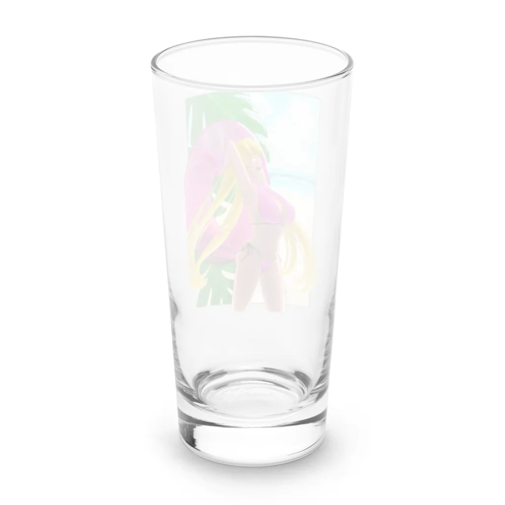 檸檬e楼のサマーバニーちゃん Long Sized Water Glass :back