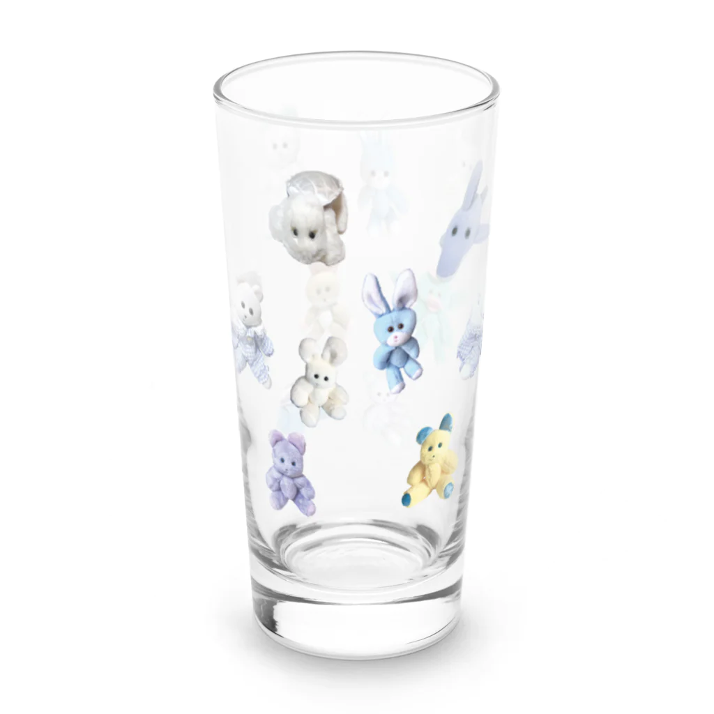 くまきちショップやさんのクマキチファミリー Long Sized Water Glass :back