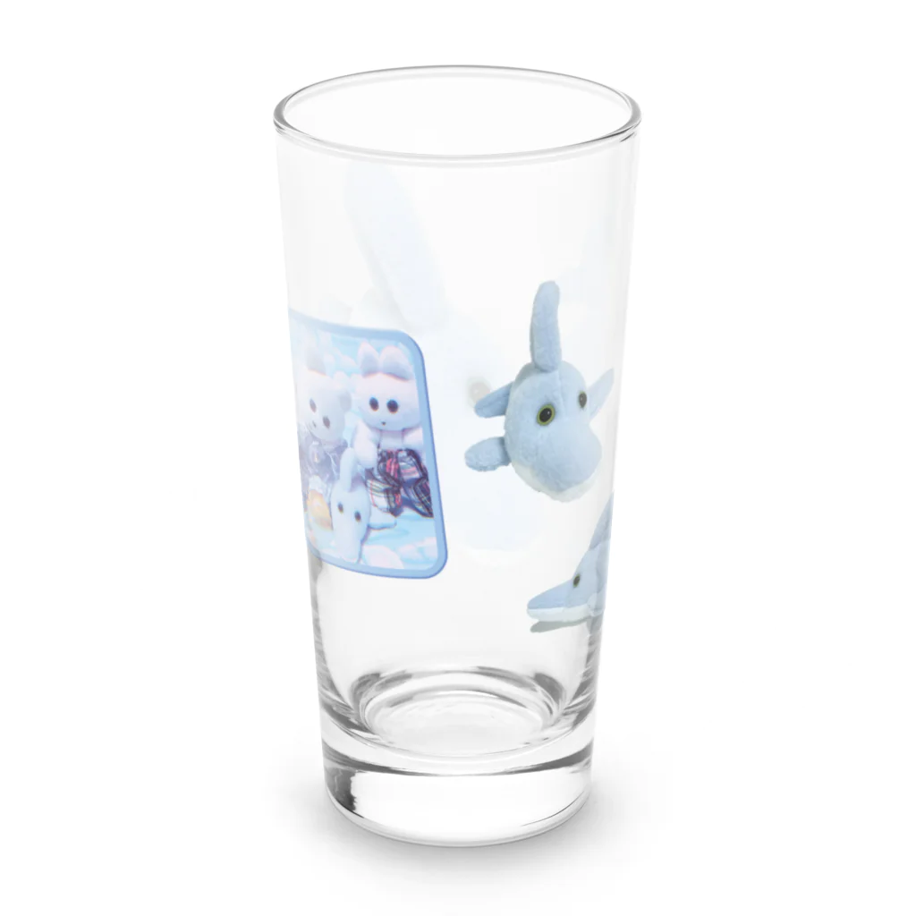 くまきちショップやさんのさかな Long Sized Water Glass :back