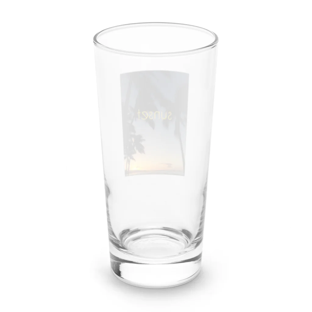 bloomingのsunset Long Sized Water Glass :back