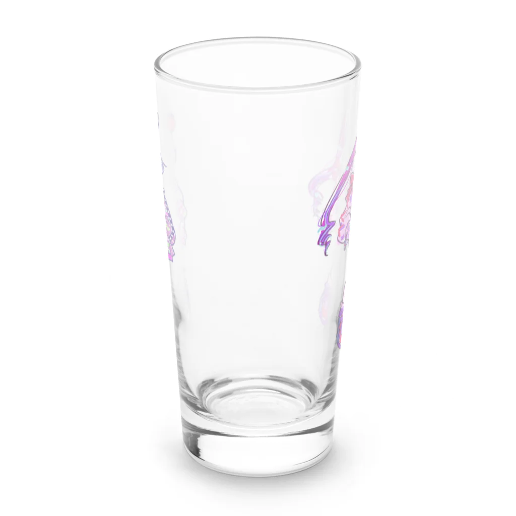 モナ子のゆめかわねこねこストリート Long Sized Water Glass :back