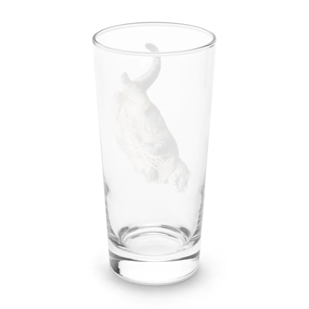 城の3月17日の落ちてる猫です Long Sized Water Glass :back