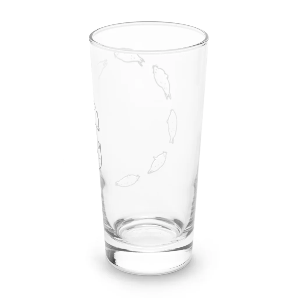 ぴすぴすのすいすいアザラシ Long Sized Water Glass :back