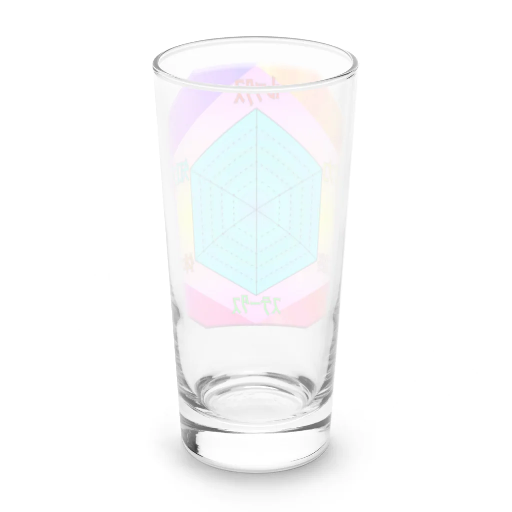 Ａ’ｚｗｏｒｋＳの男（女）の魅力レーダーチャート Long Sized Water Glass :back