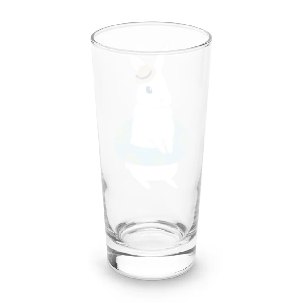 ゆきうさぎのうきわうさぎ Long Sized Water Glass :back