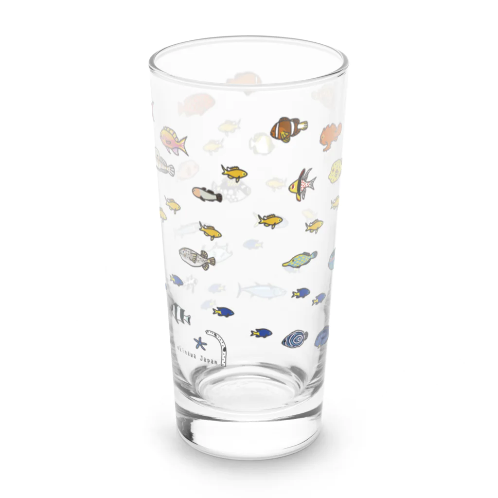 しまのなかまfromIRIOMOTEのらくがきしまのなかま魚類long Long Sized Water Glass :back