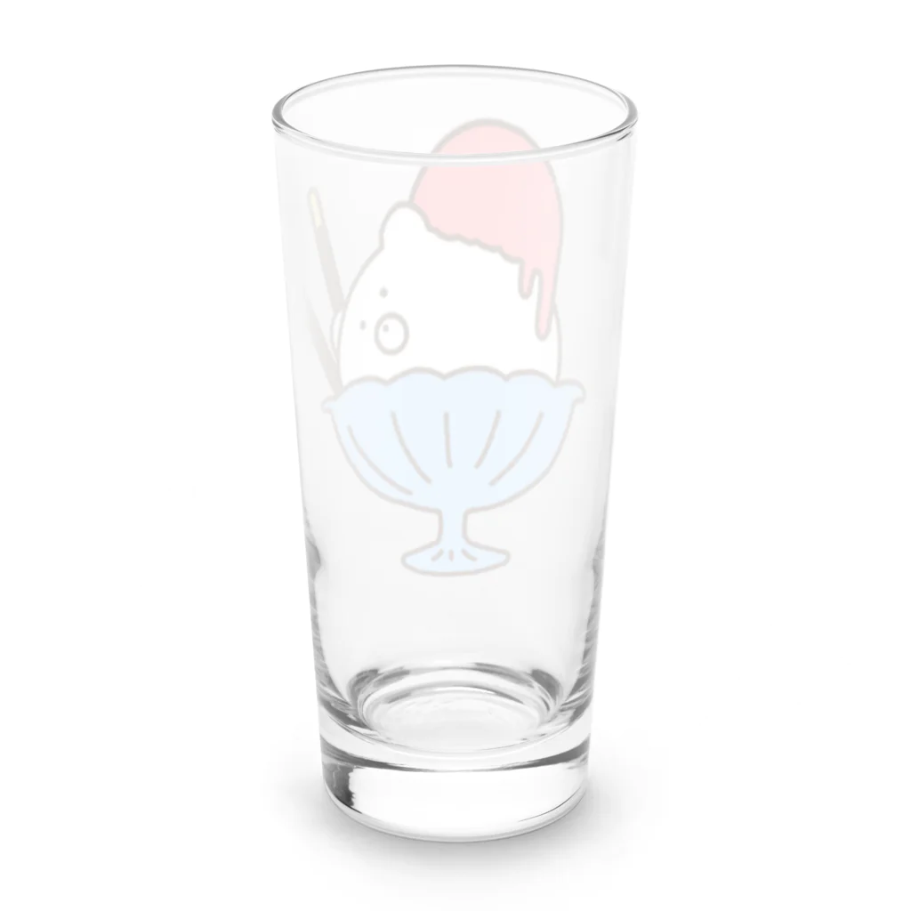 春うららのひんやり白くまアイス Long Sized Water Glass :back