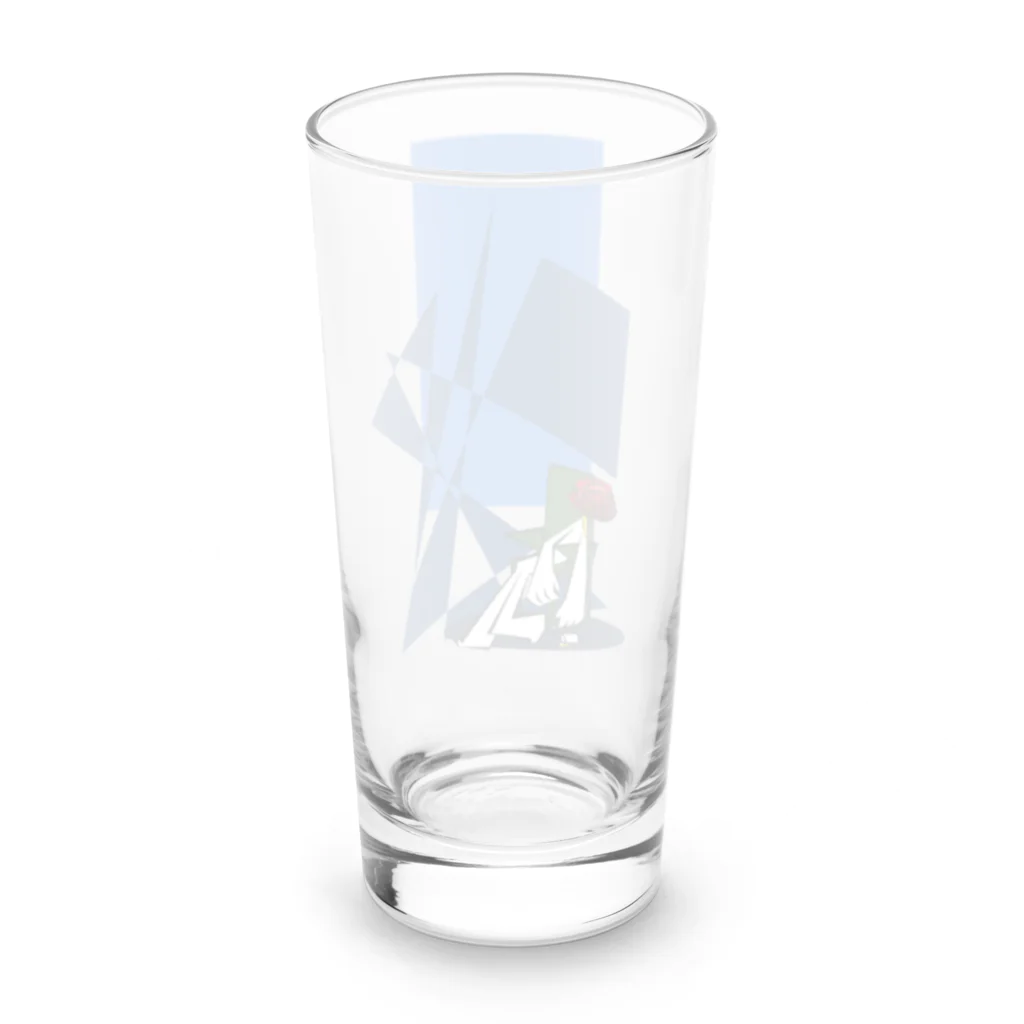 花瓶の疑問の過剰摂取 Long Sized Water Glass :back