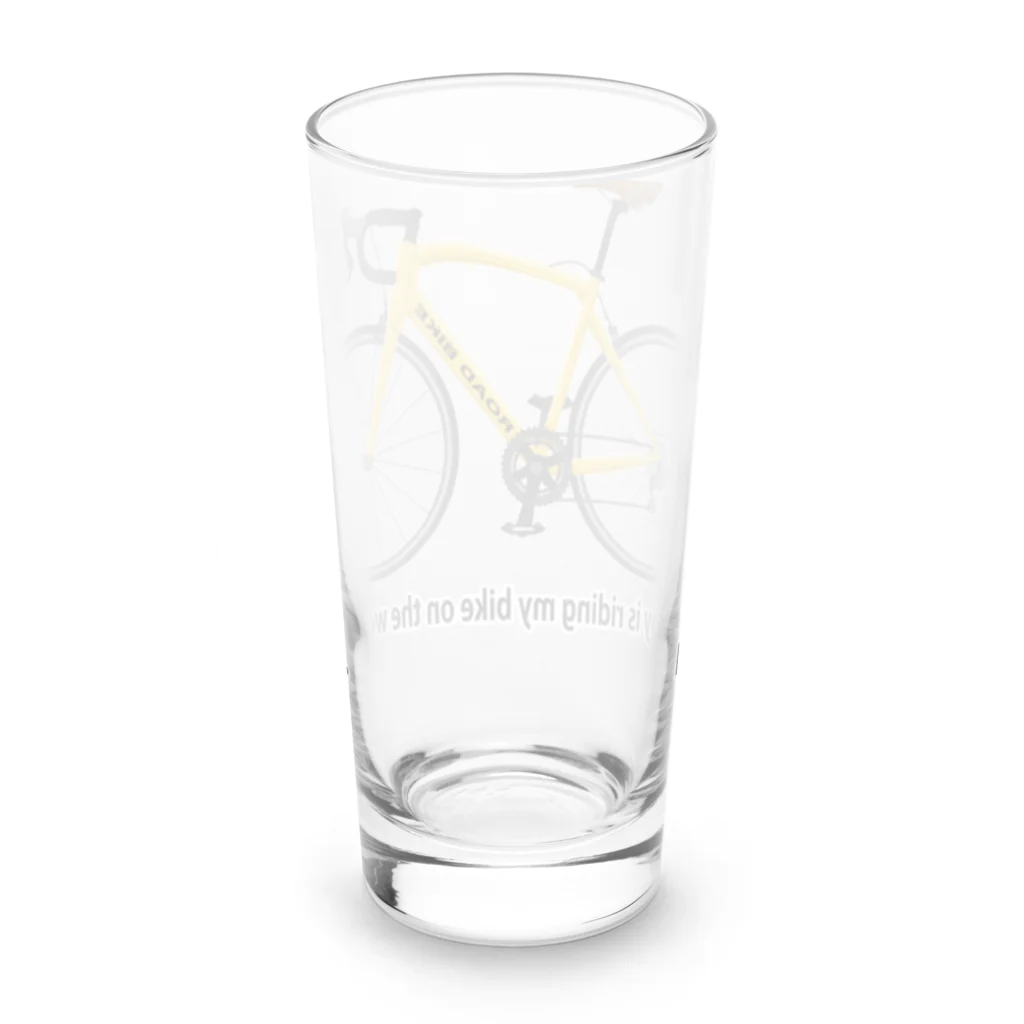 まんもすの趣味は週末のロードバイク Long Sized Water Glass :back