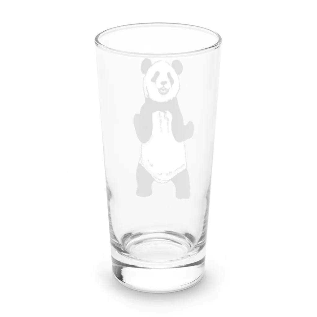 PANDA Mの立ち上がりパンダ Long Sized Water Glass :back