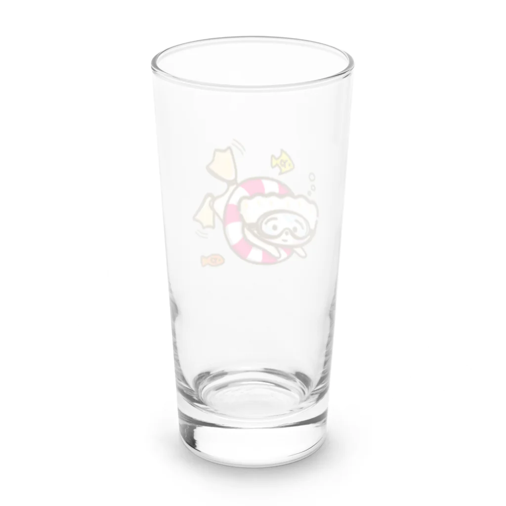 🌈キクチンのおみせやさん🌈のぎょーざわくん・海 Long Sized Water Glass :back