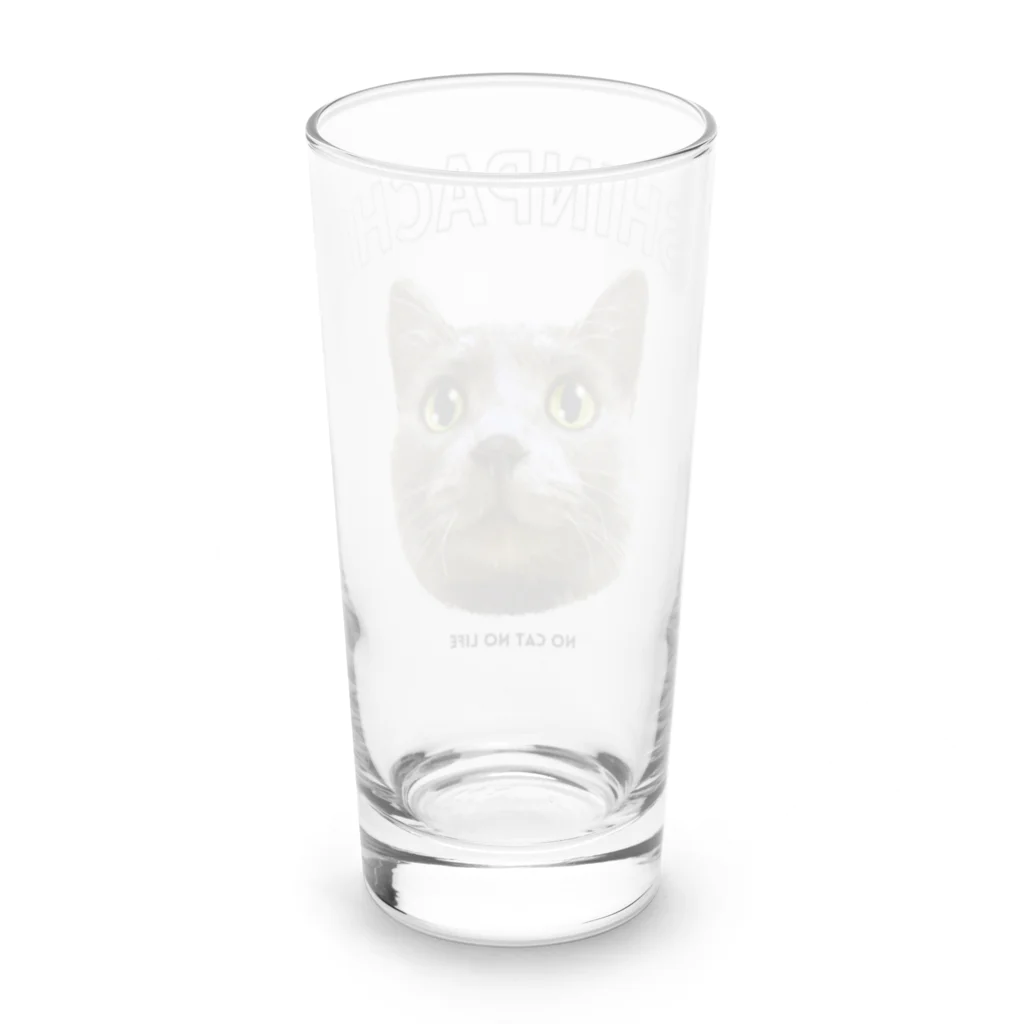 猫のイラスト屋さんのshinpachi Long Sized Water Glass :back