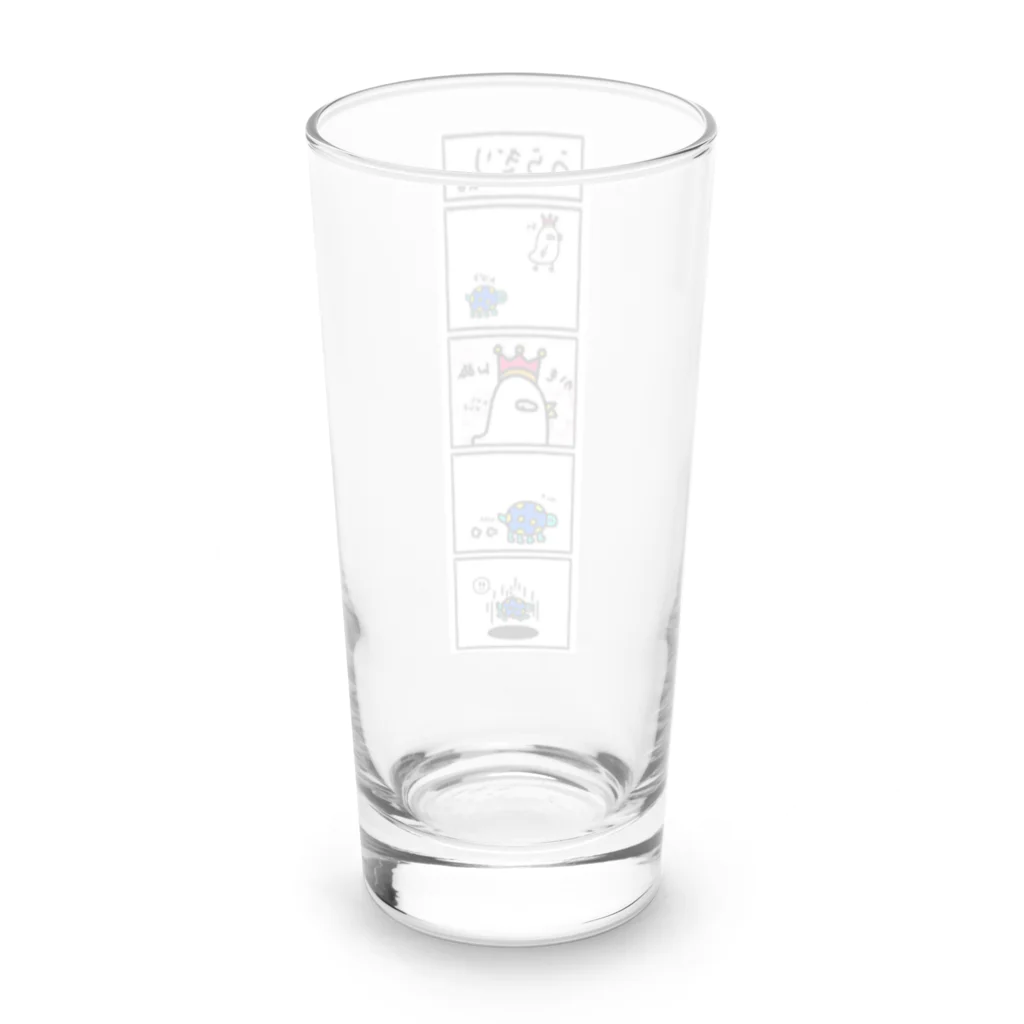 🐢かめきち🐬の7月限定アイテム「4コマ」グッズ！ Long Sized Water Glass :back