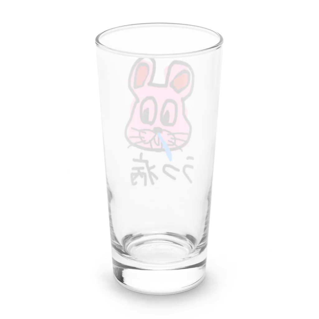 まみたすの愛犬写真・手描きSHOPのうさぎ Long Sized Water Glass :back