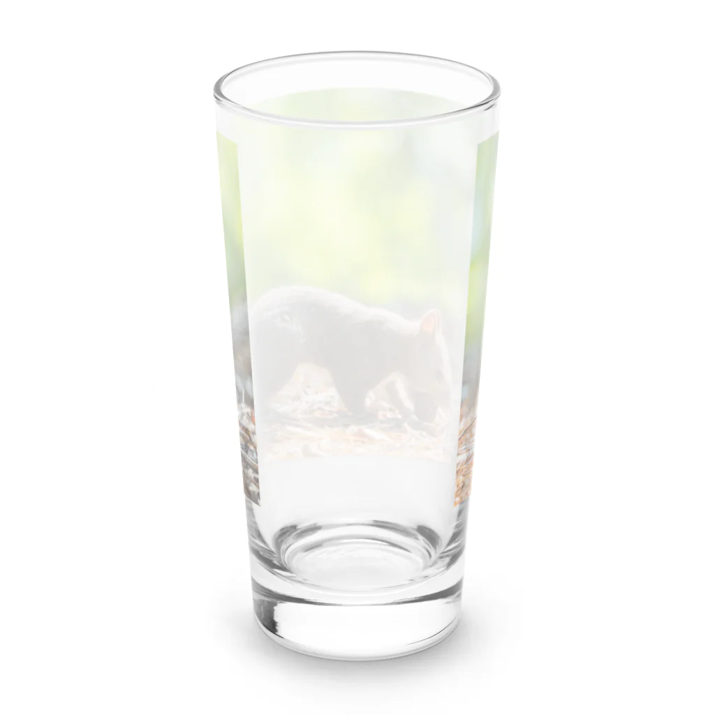 北海道アニマルグッズの元気いっぱいのエゾリス！ Long Sized Water Glass :back