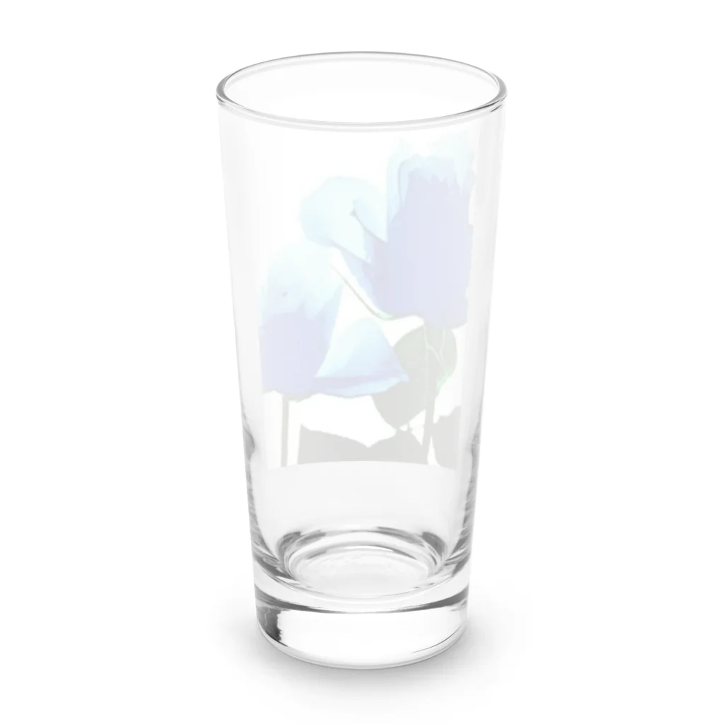 Anna’s galleryのBlue Rose Long Sized Water Glass :back