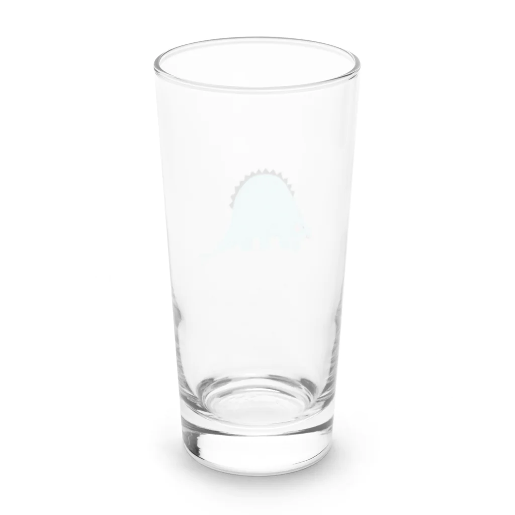 たにざきまほ/Maho Tanizakiのやさしいステゴサウルス Long Sized Water Glass :back