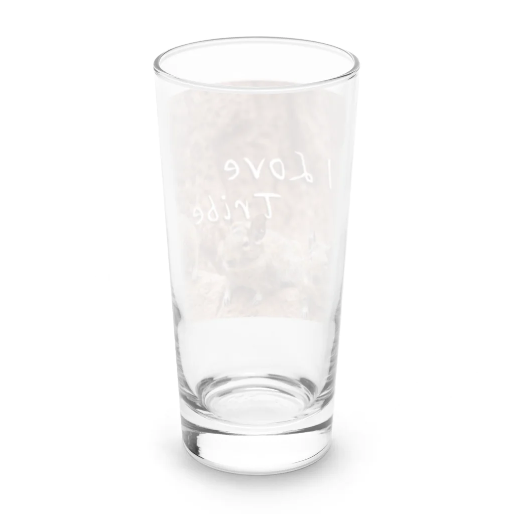 ミラくまのI LOVE Tribe Long Sized Water Glass :back