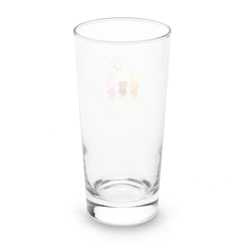 しま✳︎スイーツ/パティシエのスリーアイス Long Sized Water Glass :back