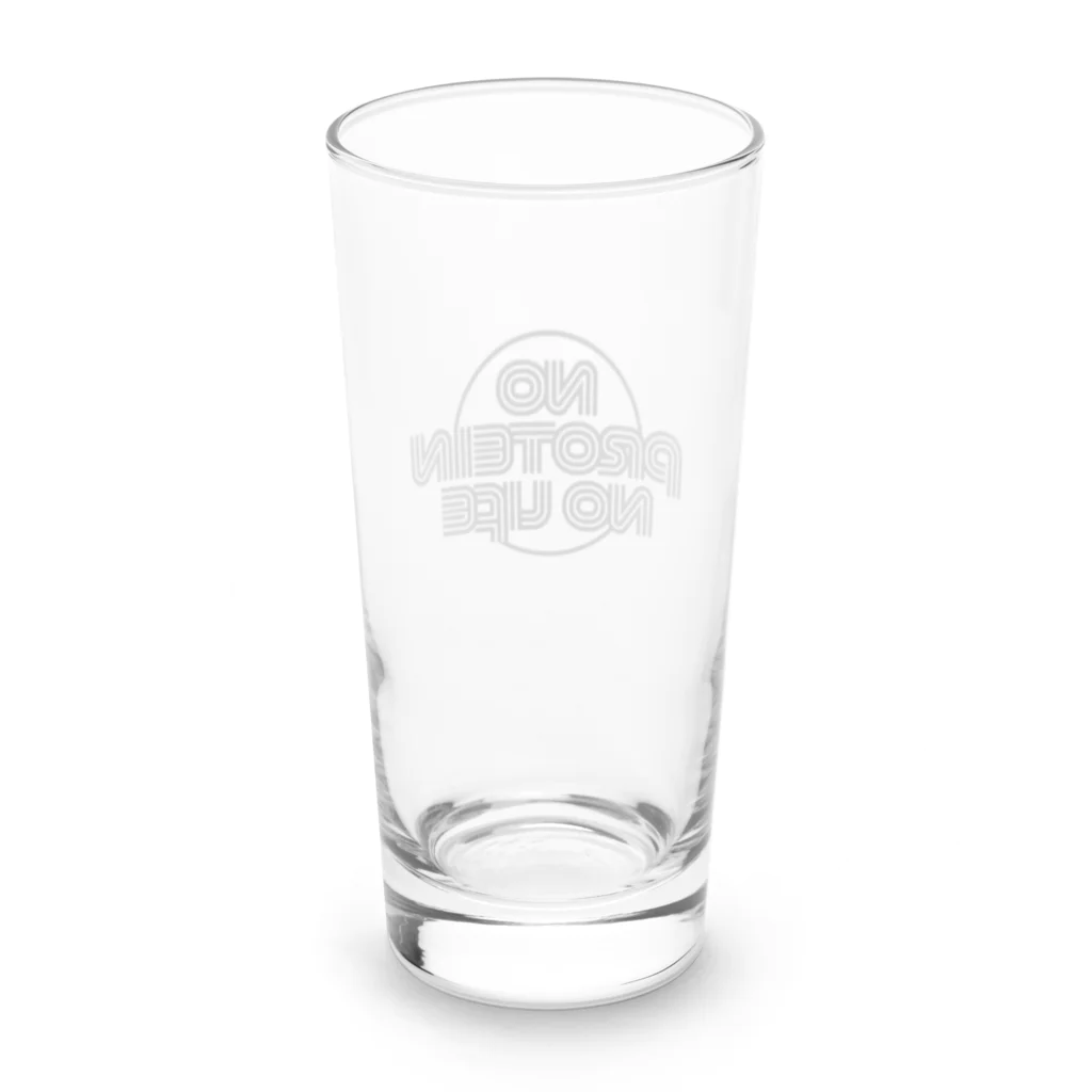 enjoy protein！プロテインを楽しもうのNO PROTEIN NO LIFE Long Sized Water Glass :back