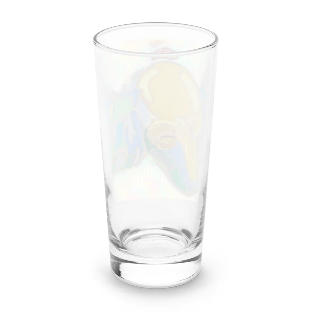 アート工房　甘月蝕(kanngesshoku)『TAaKA』のストアのMary's  tweets 『ママ、早く帰って来ないかな❗』 Long Sized Water Glass :back