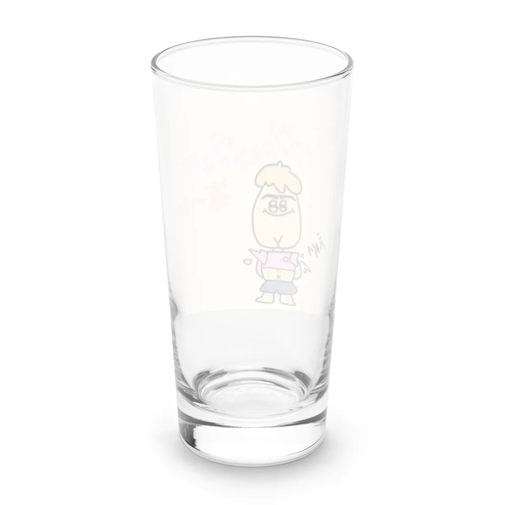 いちご大福もっちぃぃい。のﾊﾞｶｼﾞｶﾗﾎﾞﾂﾁｸﾝ Long Sized Water Glass :back