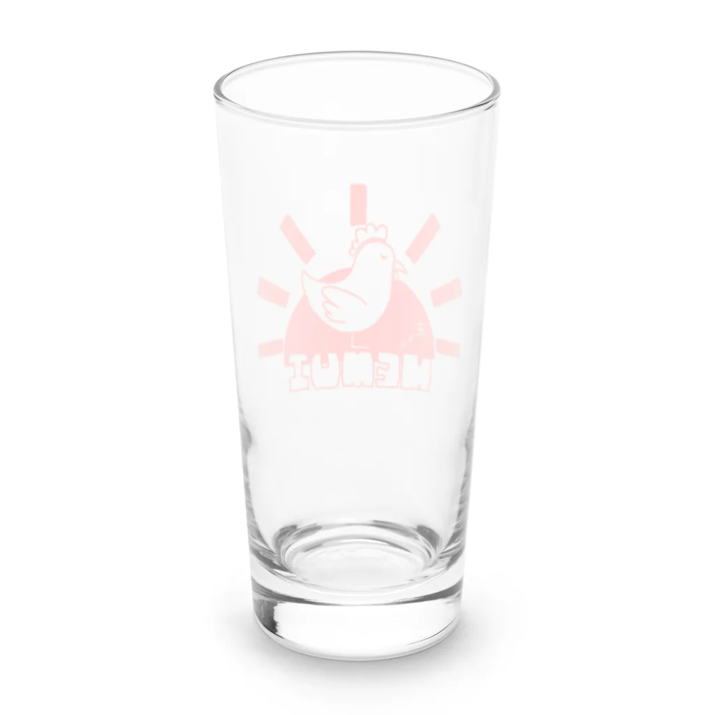 あさぎの眠すぎにわとり Long Sized Water Glass :back